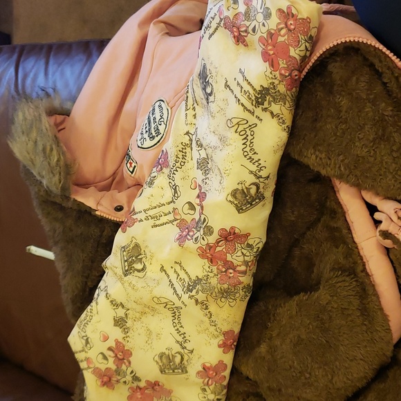 Z & I winter faux fur hoodie zip up army shelter downike new - Picture 9 of 9